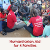 Donate humanitarian aid for four families