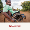a boy in a wheelchair with a green tshirt smiling with the captions ' wheelchair'